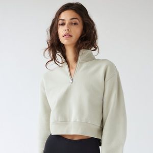 Aritzia Cozy Fleece Perfect 1/4 Zip Sweatshirt